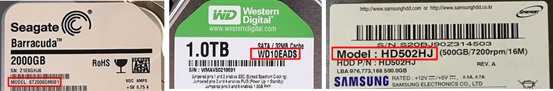 Znajdź PCB według modelu dysku twardego